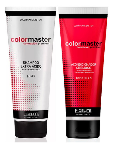 Fidelite Colormaster Shampoo + Acondicionador Acido 230 Ml