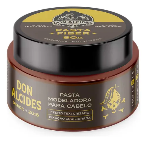 comprar Pasta Fiber Lemon Bone Pomada Para Cabelo 80g Don Alcides