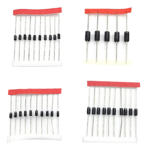 100x Diodo Kit Surtido Conjunto 1n4148 1n4007 1n5819 1n5399