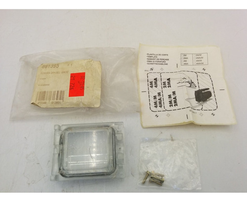 Scharn Deksel 861395 2mod Plastic Cover, Nib Ccs