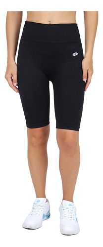 Calza Entrenamiento Lotto Seamless Calm Mujer En Negro