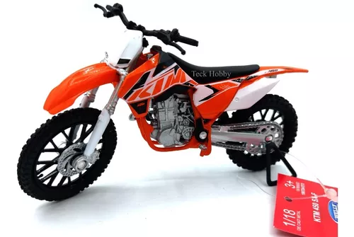 MINIATURA MOTO CROSS TRILHA HONDA CRF 450R ESCALA 1:18