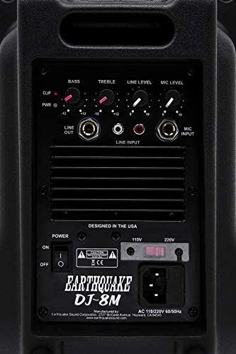 Earthquake Sound Dj-8m Altavoz Autoamplificado De 8 Pulgadas