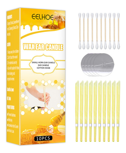 10 Velas De Oído P Natural Ear Candles Wax Re 3092