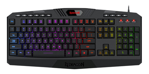 Kit Teclado Mouse Pad Auriculares Gamer Setup Redragon S101-