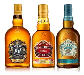 Combo Whisky Chivas Regal Extra Mizunara Xv Escoses X3 Bot.