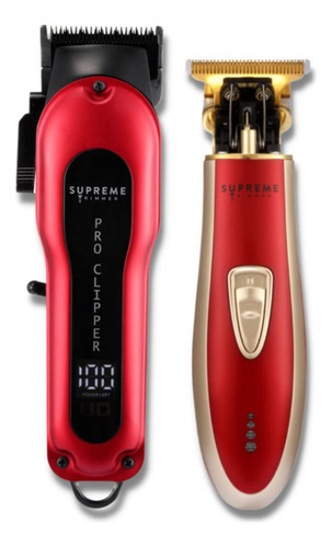 Supreme Trimmer Cortadora De Pelo Y Recortadora Para Hombre. Color Rojo