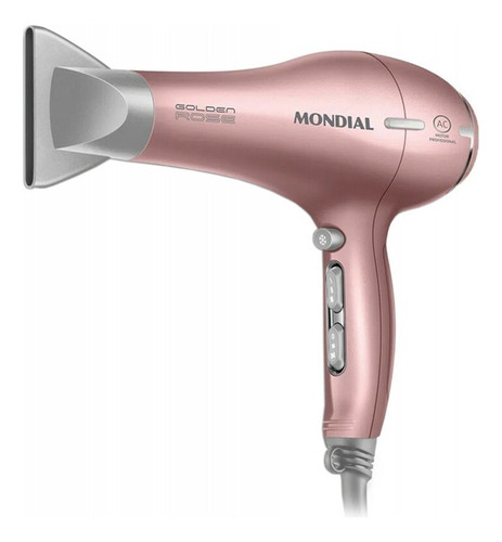 Secador De Cabelo Profissional Mondial Scp-03 Rose 220v 60hz Cor Golden rose