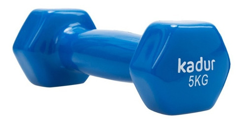 Imagen 1 de 6 de Mancuerna 5 Kgs Pesa Fundicion Recubierta Goma Vinilica Gym