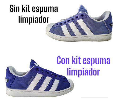 Kit Espuma Limpiador Para Tenis 250ml + Refil 1l + Cepillo
