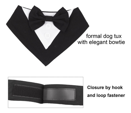 Bandana De Boda Con Forma De Esmoquin Para Perro, Modelo Ado