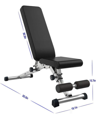 Banco De Ejercicio Ajustable Plegable Alta Calidad Gym Hogar