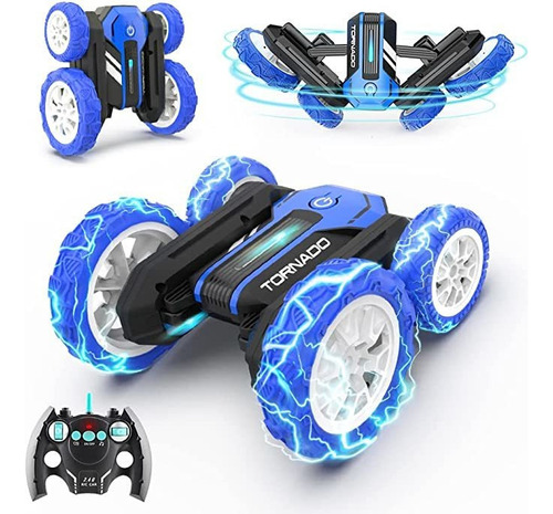 Doble Cara Rc Stunt Car 360° Con Luces Brillantes Para Niños