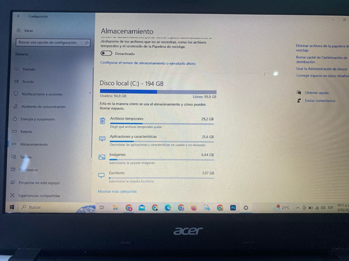 Computador Acer, En Buen Estado