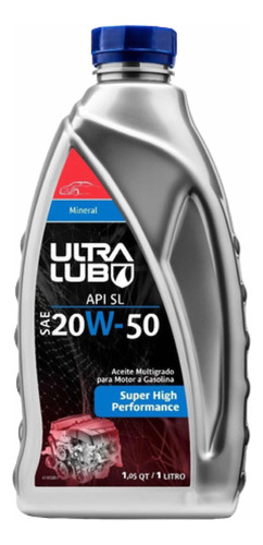 Aceite 20w50 Mineral Ultra Lub