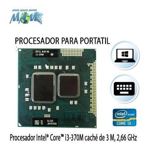 Procesador Intel® Core I3-370m 3mb Caché De 2.40ghz Portatil