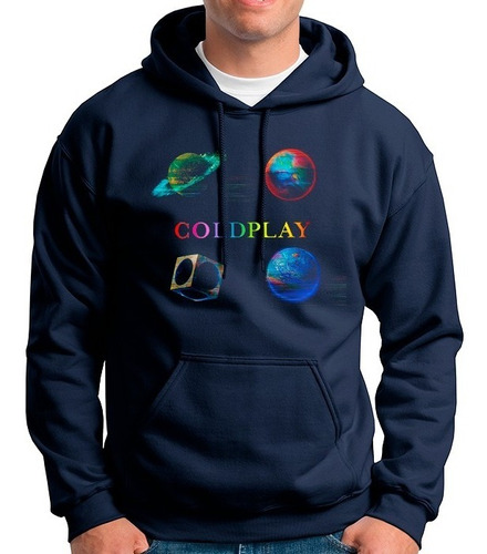 Buzo Hoddie Capota Cerrado Coldplay Universos