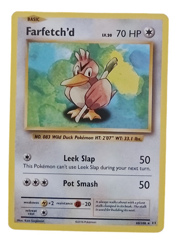 Carta Pokemon Farfetch´d 68/108