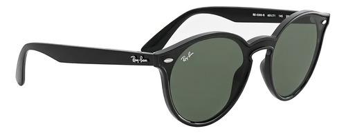 Anteojos de sol Ray-Ban Blaze talle Standard diseño Liso armazón gloss black y lente green