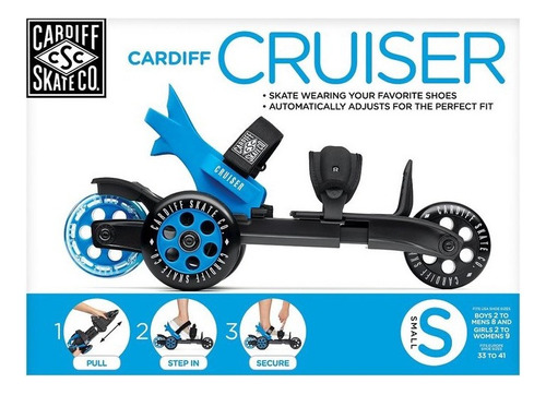 Patines Cardiff Cruiser Small (para Usar Con Zapatos)