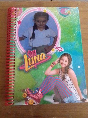 Imagen 1 de 5 de Soy Luna Cuaderno Personalizado  A4(espirales Plasticos)