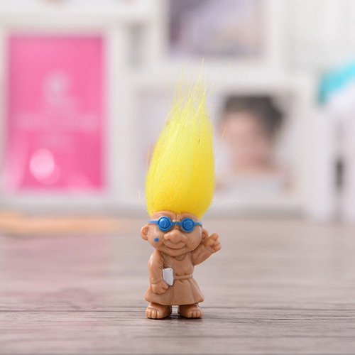 Imagen 3 de 5 de Cromado 16 Piezas Muñeca Suerte Troll Mini Figuras De