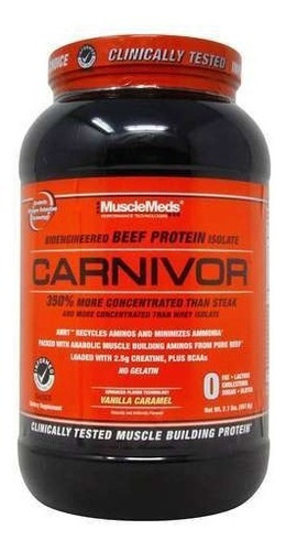 Proteina Musclemeds Carnivor 2 Lbs 28 Serv Los Sabores Sabor Vainilla