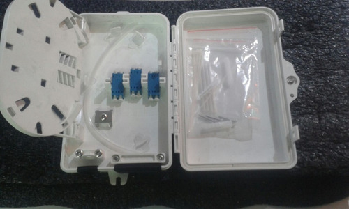 Caja De Empalme Para 6 Conexiones Para Fibra Optica Lc Y Sc