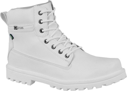 Bota Masculina Casual Branca Cano Curto Oferta Crshoes 9002 | Mercado Livre