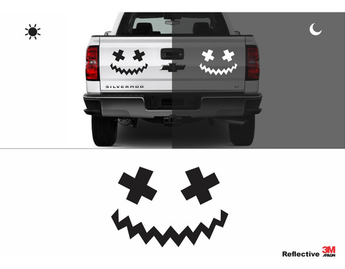 Cara Sonriente N2 - Reflejante - Sticker