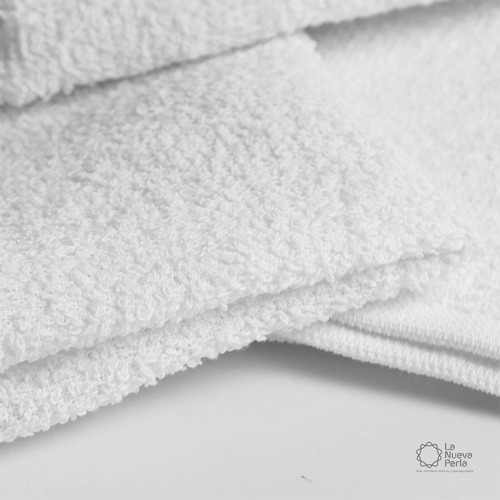20 Toalla Facial 30x30 Cm. Para Manos Hotelera 100% Algodón Color Blanco Gt