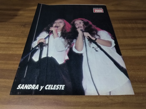 (mq429) Sandra Mihanovich & Celeste * Mini Poster Pinup (Usado)