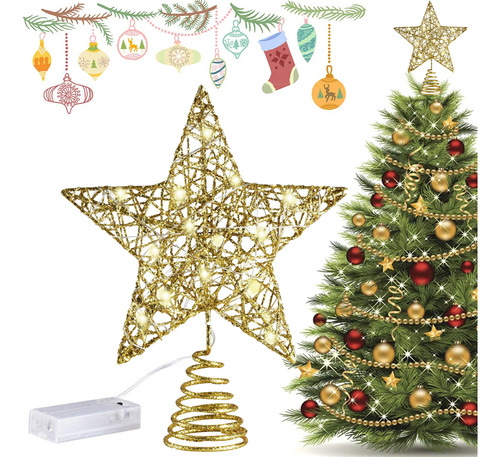 Árbol De Navidad Tree Top Led Estrellas Luces