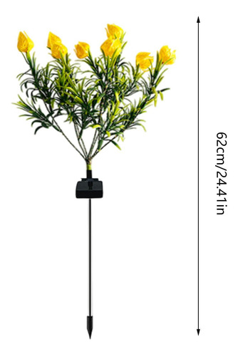 Luces Solares De Flores Impermeables Al Aire Libre Luz Solar