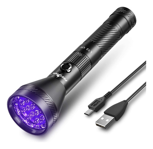 Peetpen Linterna De Luz Negra Recargable Por Usb De 395 Nm U