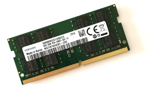 Memoria Samsung 8 Gb Ddr4 Pc2400t 2400mhz M471a1k43cb1-crc