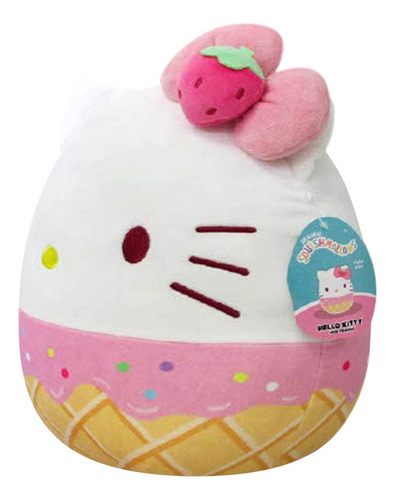 Pelúcia Hello Kitty De 30cm Temática Sorvete - Squishmallows
