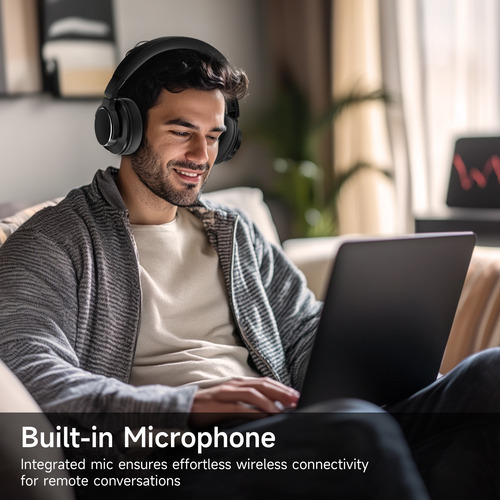 Auriculares Dj Bluetooth Y Cable, Para Mezcla Y Estudio Negro