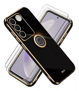 Ultra Slim Tpu Case Funda Para Vivo V25e Carcasa + 2 Micas