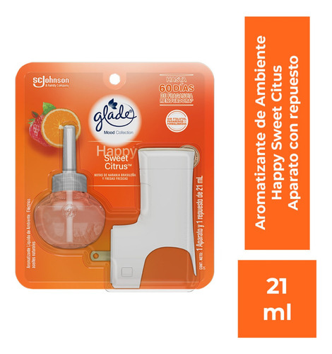 Glade Aromatizante Aparato Y Repuestos Sweet Citrus 21ml