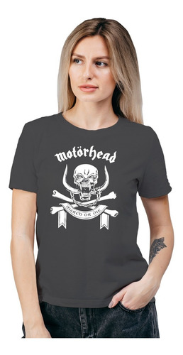 Polera Mujer Motörhead Rock Metal Algodón Orgánico Mus87