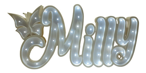 Imagen 8 de 10 de Nombres Iluminados 6 Letras 30 Cm Tu Nombre Polyfan Luces