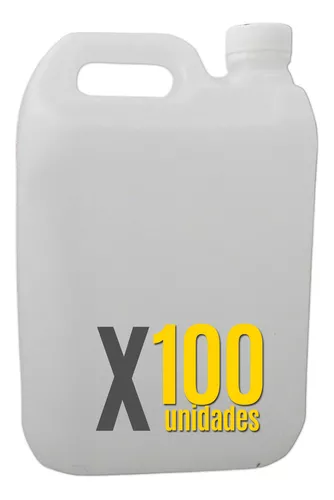 Bidón Plastico Vacio 5 Litros Con Tapa Rosca Pack X 100 Unid
