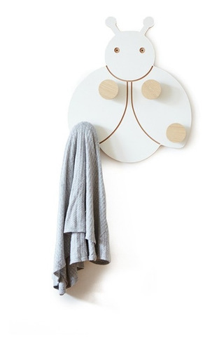 Perchero De Pared Vaquita De San Antonio Escandinavo Nordico