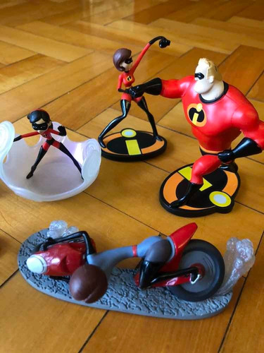 Set De Muñecos De Los Increíbles (original Disney)
