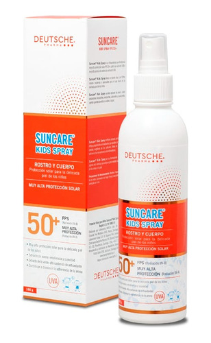 Suncare 100 Kids Spray Protector Solar 50 Fps 180g 