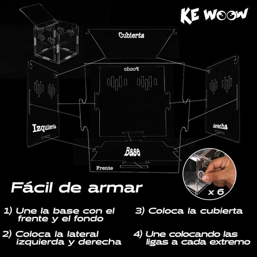 Ke Woow Nano Terrario Acrilico 11 X 11x 11 Cm 1.1 L Criadero