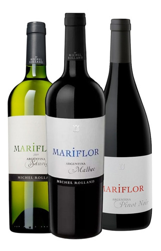 Vino Mariflor Malbec 750ml. + S. Blanc + Pinot Noir - Combo 