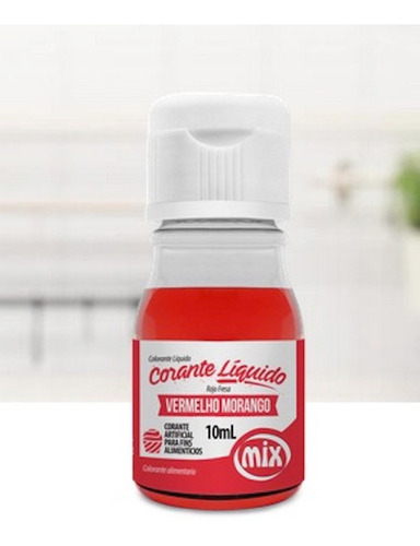 Colorante Líquido Rojo Mix 10 Ml. Para Repostería