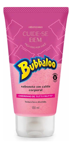 Cuide-se Sabonete Líquido Em Calda Bem Bubbaloo Tutti Frutti